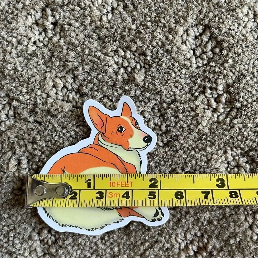 Timid Corgi Sticker - Picture 4 of 5